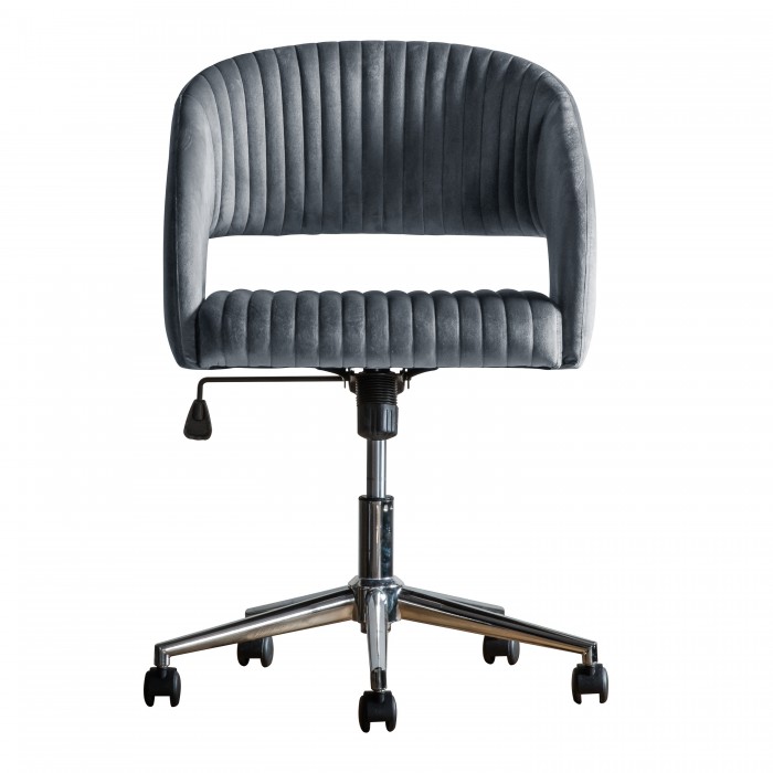 Murray Swivel Chair Charcoal Velvet